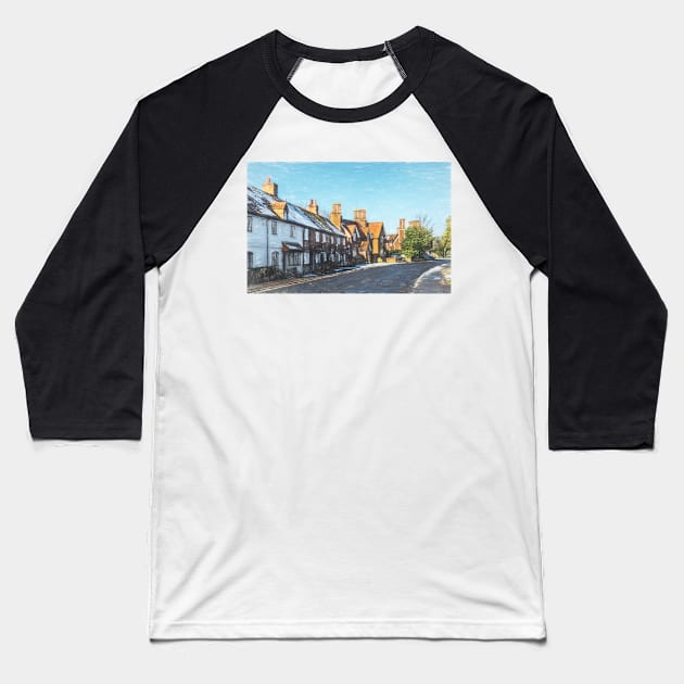 Cottages in Tidmarsh Baseball T-Shirt by IanWL